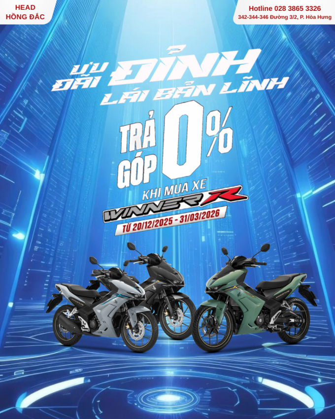  ƯU ĐÃI ĐỈNH – LÁI BẢN LĨNH CÙNG WINNER R