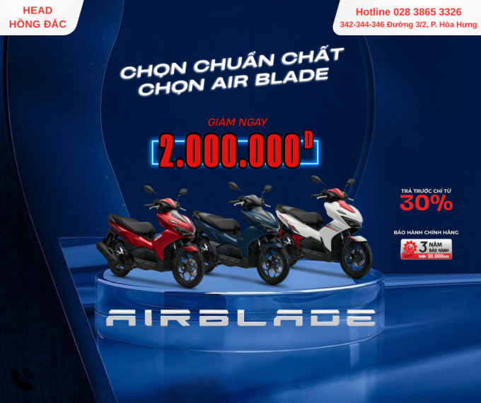 CHỌN CHUẨN CHẤT – CHỌN AIR BLADE
