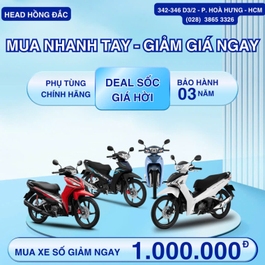 MUA NHANH TAY – GIẢM GIÁ NGAY tại HEAD HỒNG ĐẮC