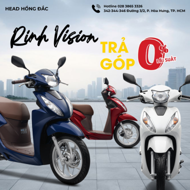 RINH VISION – TRẢ GÓP 0% LÃI SUẤT