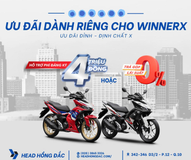 ƯU ĐÃI DÀNH RIÊNG CHO WINNER X